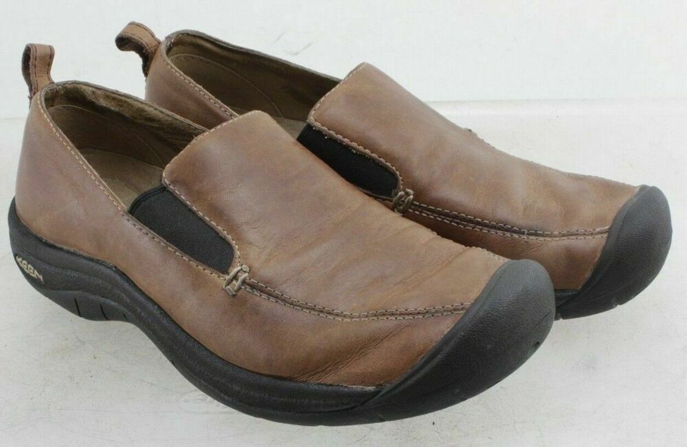 KEEN WOMEN'S SLIP ON TRAIL SHOES SIZE 6.5 BROWN LEATHER